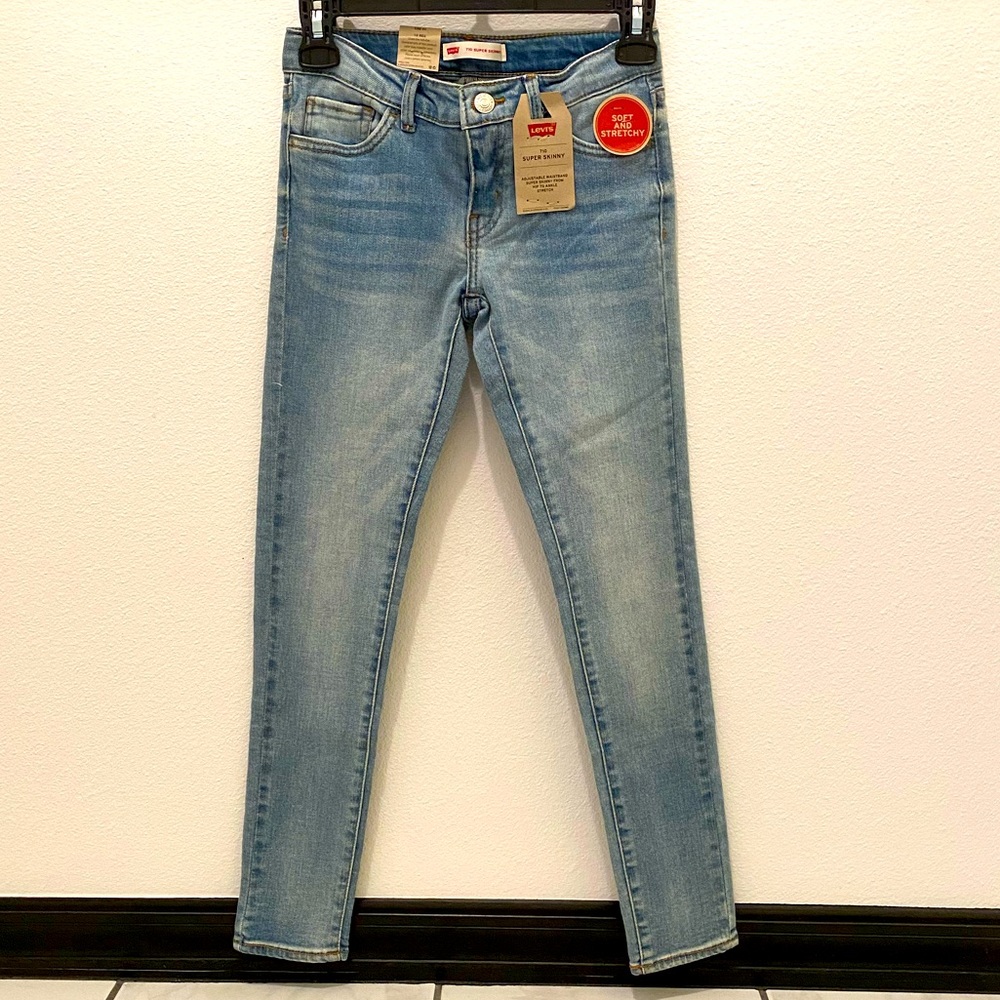 Levi’s Girls 710 Super Skinny Denim Jeans - 10 Reg